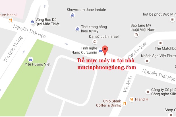 Đổ mực máy in tại nguyễn thái học
